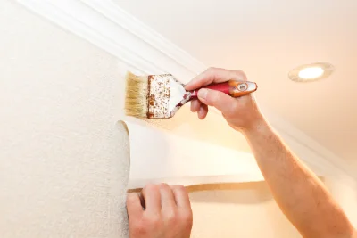 Pose de papier peint à Tracy-le-Mont — revêtements muraux et toiles de verre